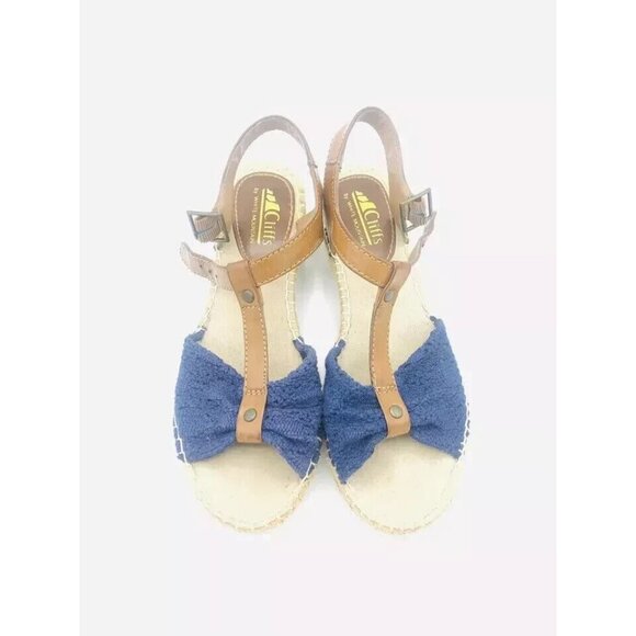 Cliffs Sandals Womens Size 7 M by White Mountain Cheerio T-Strap Espadrille Shoe - Picture 7 of 9